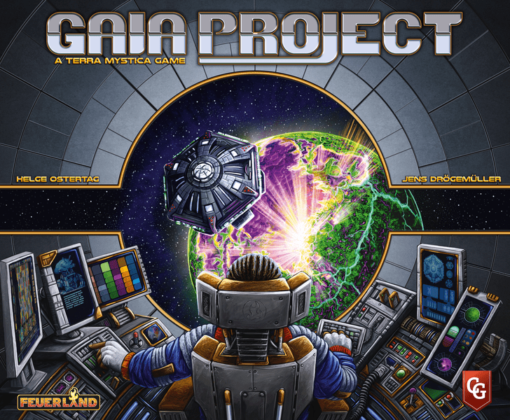 Gaia Project, Feuerland Spiele / Capstone Games, 2020 — front cover (image provided by the publisher)
