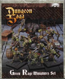 Dungeon Saga: Green Rage Miniatures Set