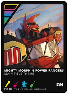 DropMix: Mighty Morphin Power Rangers – Main Title Theme Promo Card