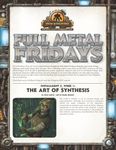 RPG Item: Full Metal Fridays Installment 2, Week 1: The Art of Synthesis
