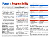 RPG Item: Power & Responsibility
