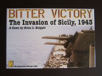 Board Game: Bitter Victory:  The Invasion of Sicily, 1943