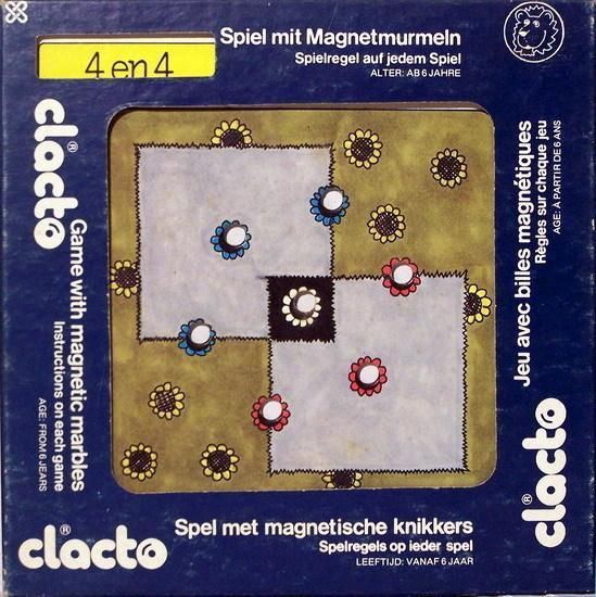 Clacto ; 4 and 4, Game with magnetic marbles