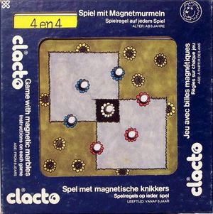 Clacto ; 4 and 4, Game with magnetic marbles