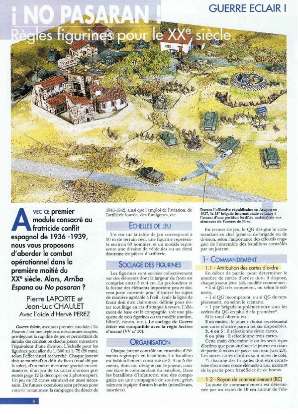 Guerre éclair: ¡No Pasarán!