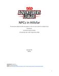 RPG Item: NPCs in Hillsfar