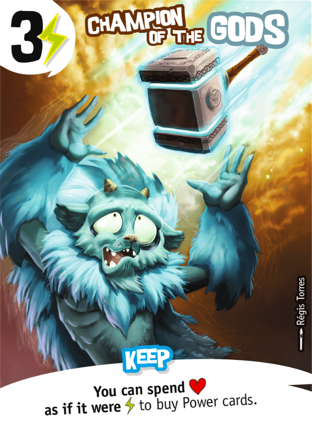 King of Tokyo: Champion of the Gods Promo Card