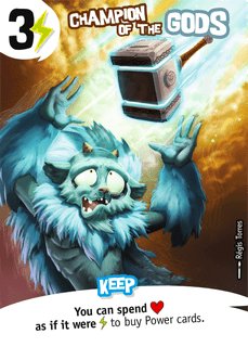 King of Tokyo: Champion of the Gods Promo Card