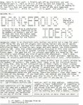 Issue: Dangerous Ideas (Issue 6A - 1995)