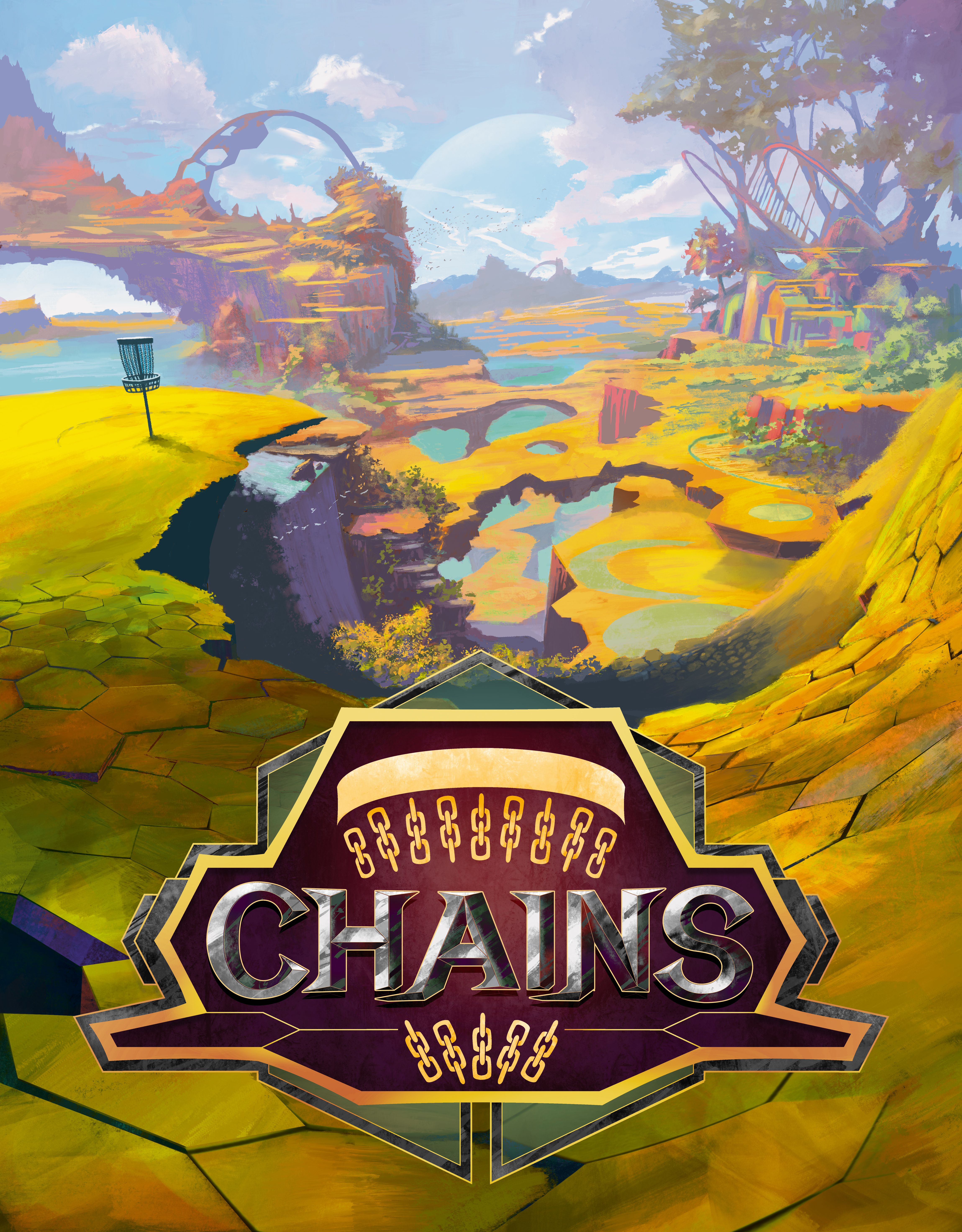 CHAINS Disc Golf Board Game doboz