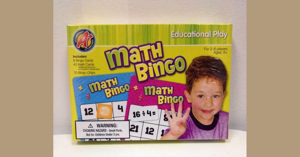 Math Bingo | Board Game | Boardgamegeek