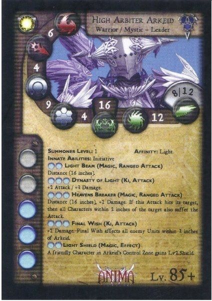Anima Tactics: High Arbiter Arkeid