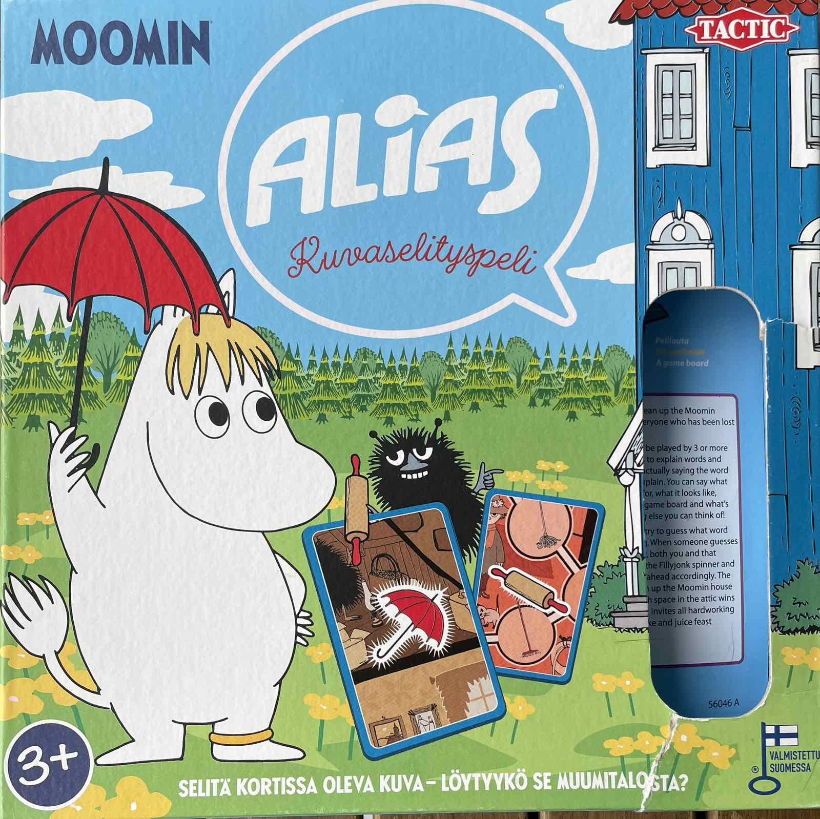 Alias: Moomin kuvaselityspeli box art