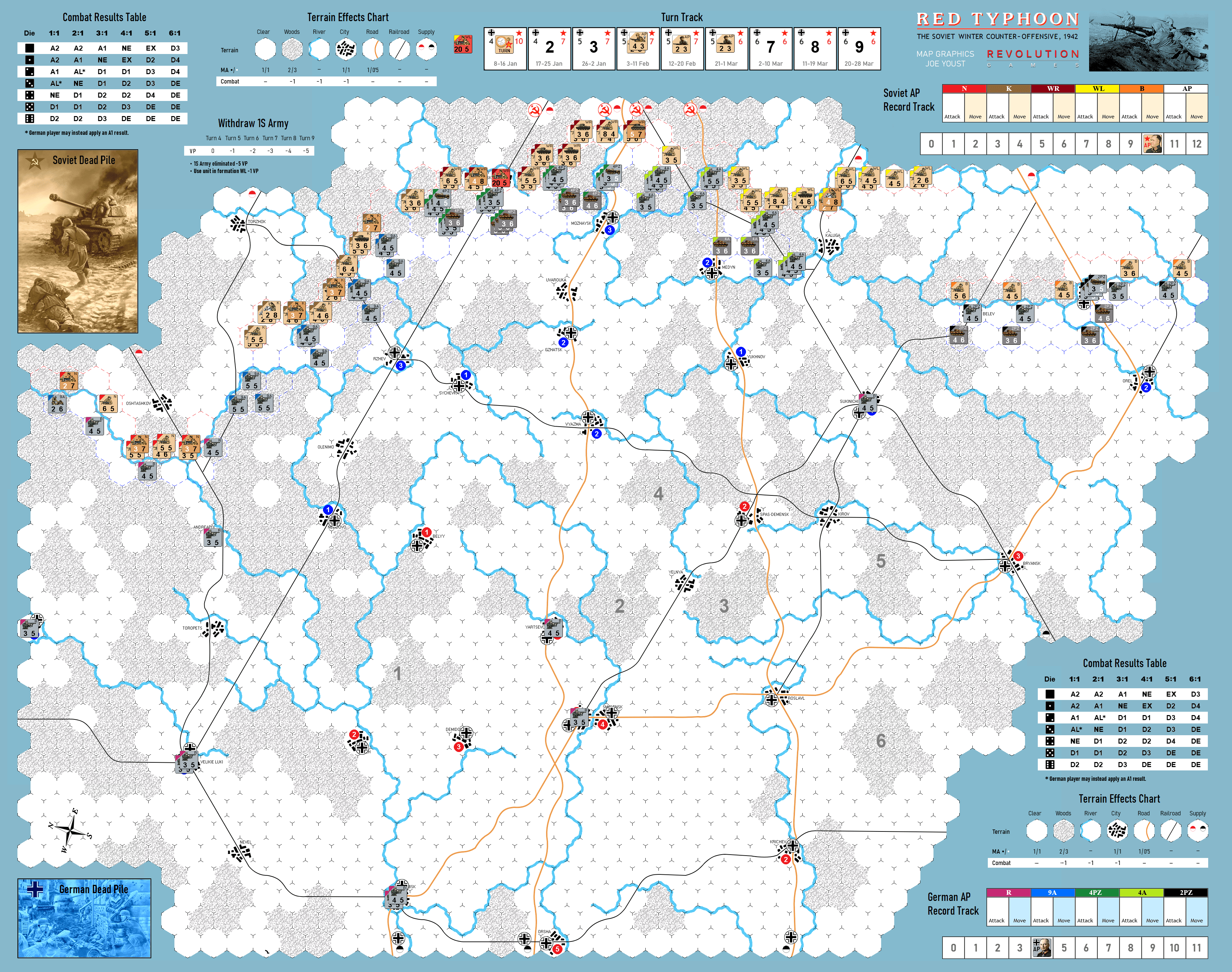 Cyberboard Gamebox | Red Typhoon: The Soviet Winter Counter-Offensive, 1942