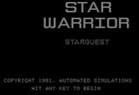 Video Game: Star Warrior