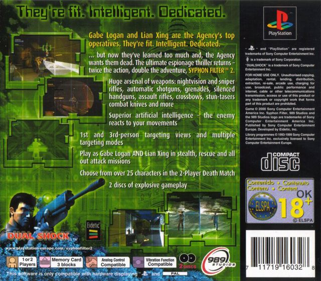 Syphon Filter 3 Sony PlayStation 1 PS1 PSX Video Game No Manual Tested