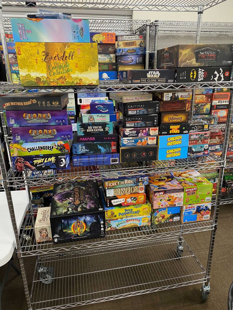 Browse the New Releases on the shelves for BGG.CON 2022