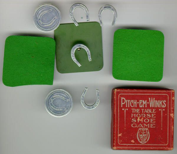 Pitch-em-Winks The Table Horse Shoe Game