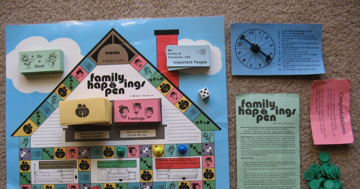 Family Happenings Board Game BoardGameGeek