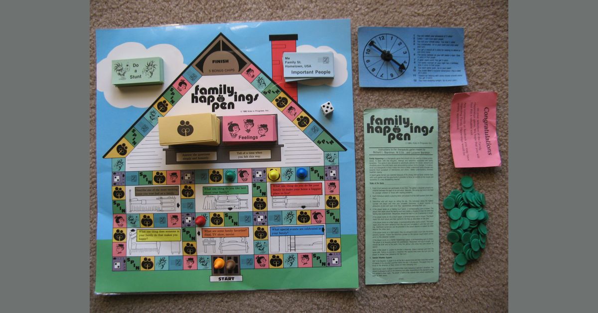 Family Happenings Board Game BoardGameGeek