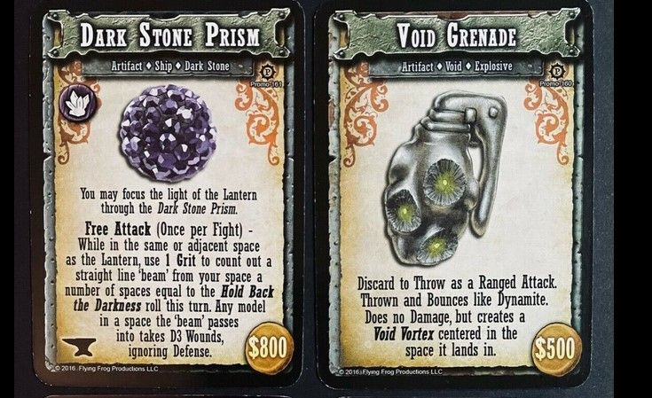 Shadows of Brimstone: Derelict Ship Promo Cards | Board Game ...