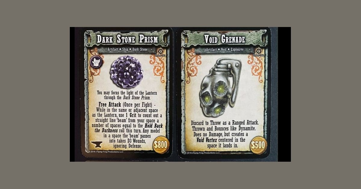 Shadows of Brimstone: Derelict Ship Promo Cards | Board Game ...