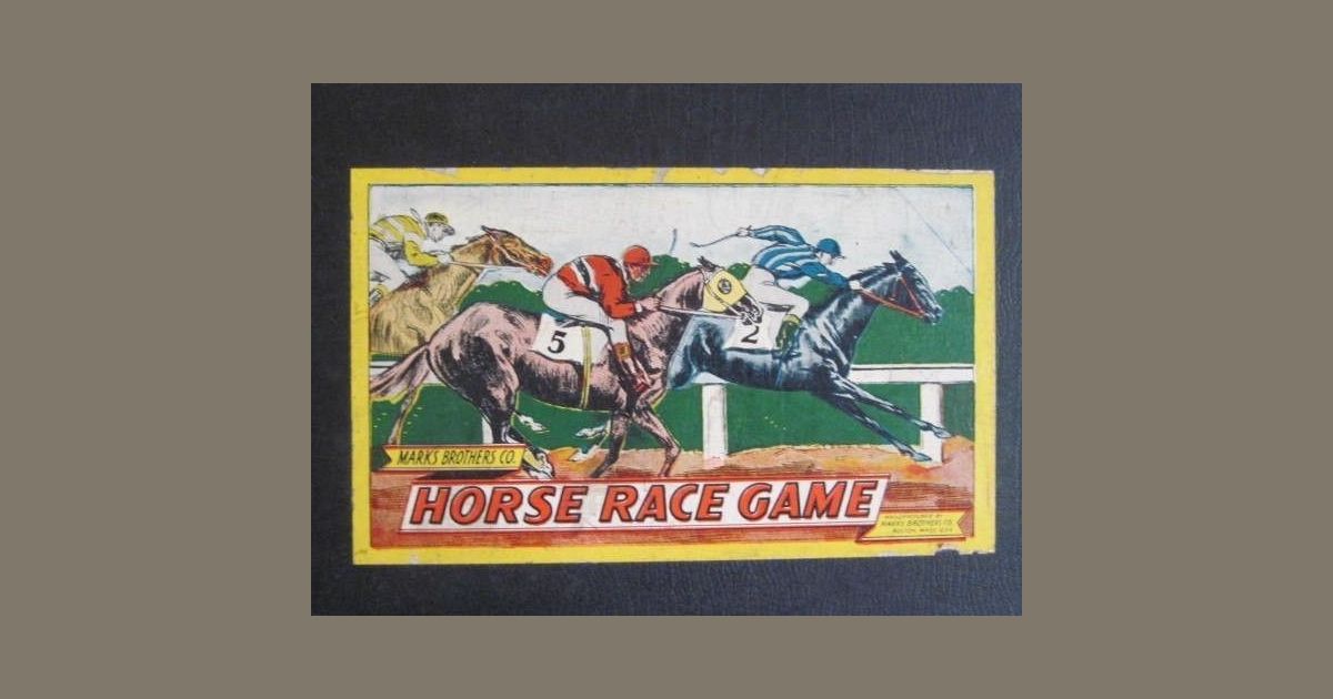 Hold Your Horses Family Board Game The Horse Race Game Front Porch Classics NEW 