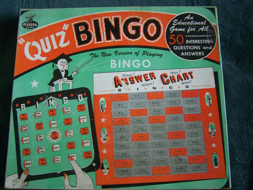 Quiz Bingo Board Game Boardgamegeek