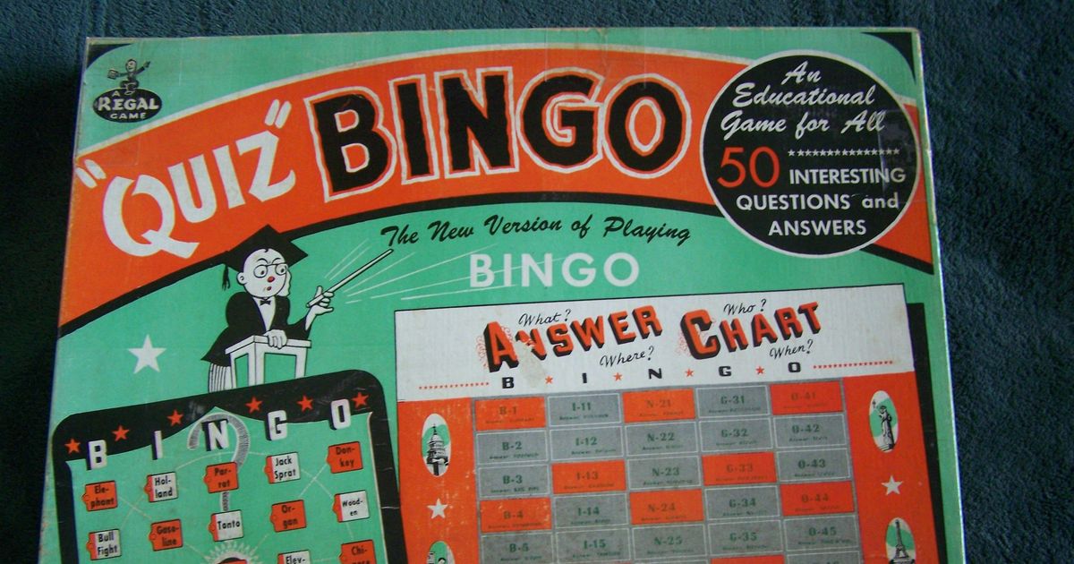 Quiz Bingo Board Game BoardGameGeek