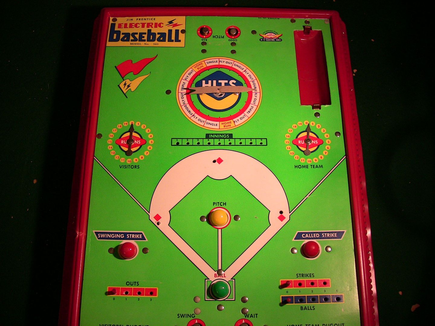 Jim Prentice Electric Baseball Model 505