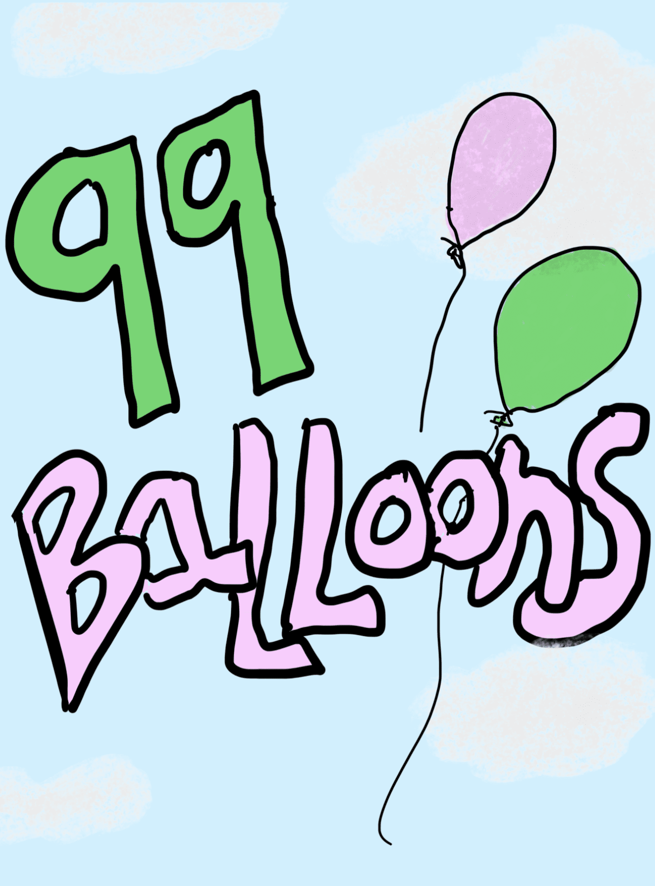 Cover art for 99 Balloons