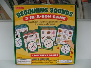 Beginning Sounds 3-in-a-Row Game