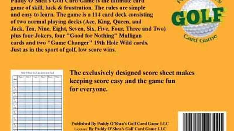 Paddy O'Shea's Golf Card Game