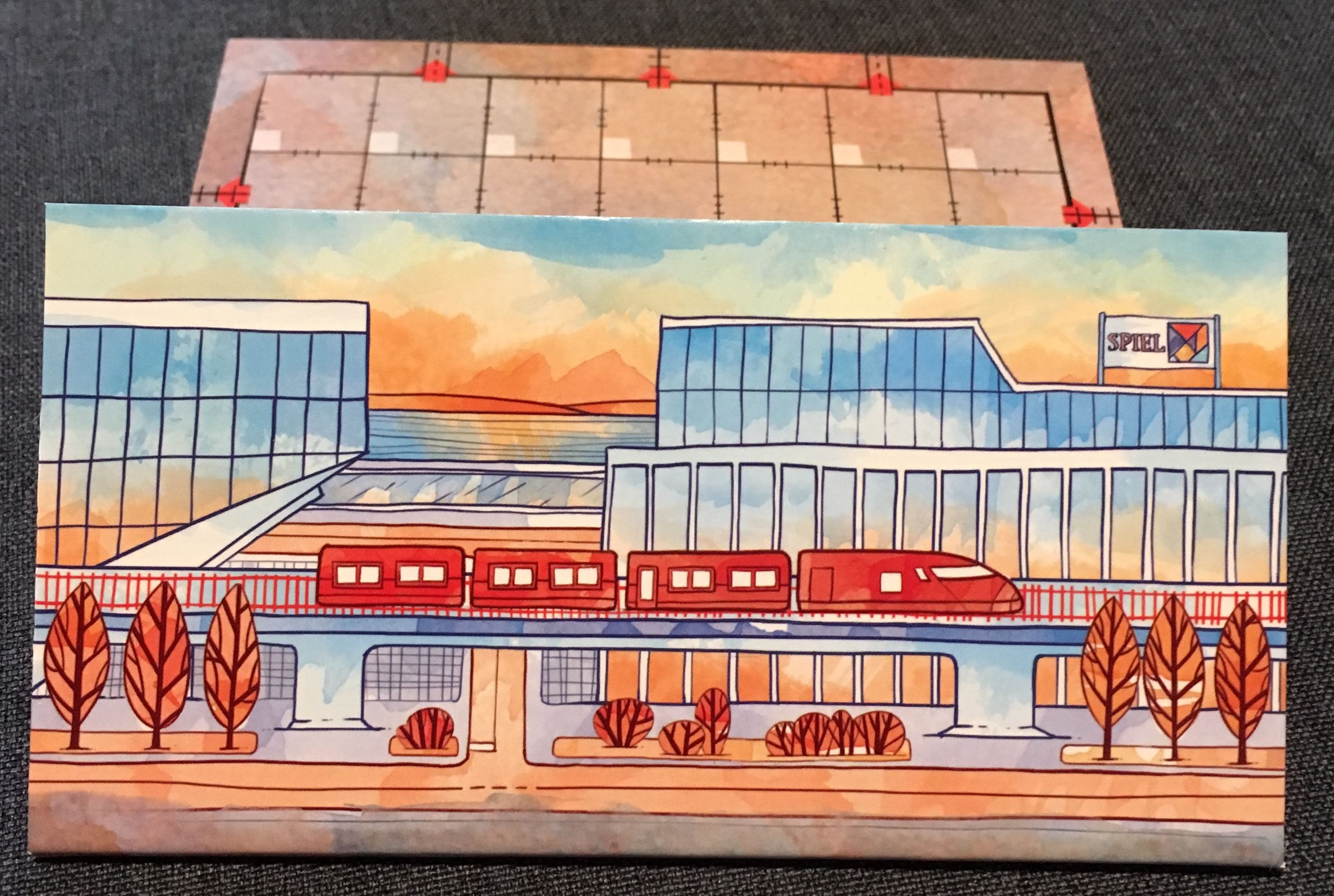 Railroad Ink: Promo Board #2 – Red Train