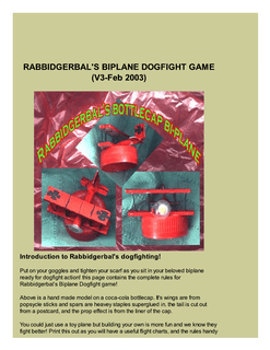 Rabbidgerbal's Biplane Dogfight Game