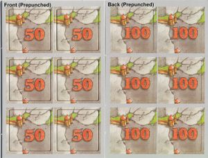 Carcassonne: 50/100 Scoring Tiles