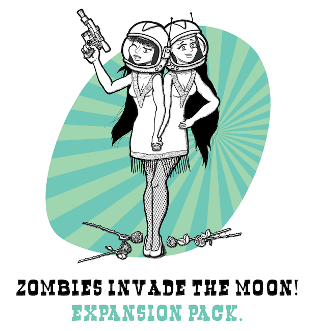 Zombie Circus Goats: Zombies Invade the Moon Expansion Pack box art