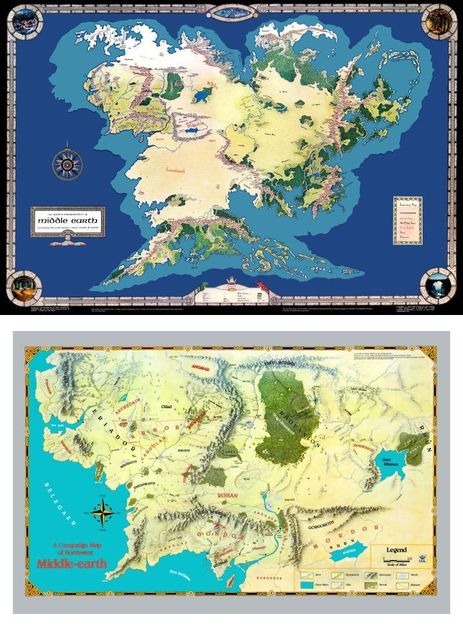 Middle-earth Poster Maps | RPG Item | RPGGeek