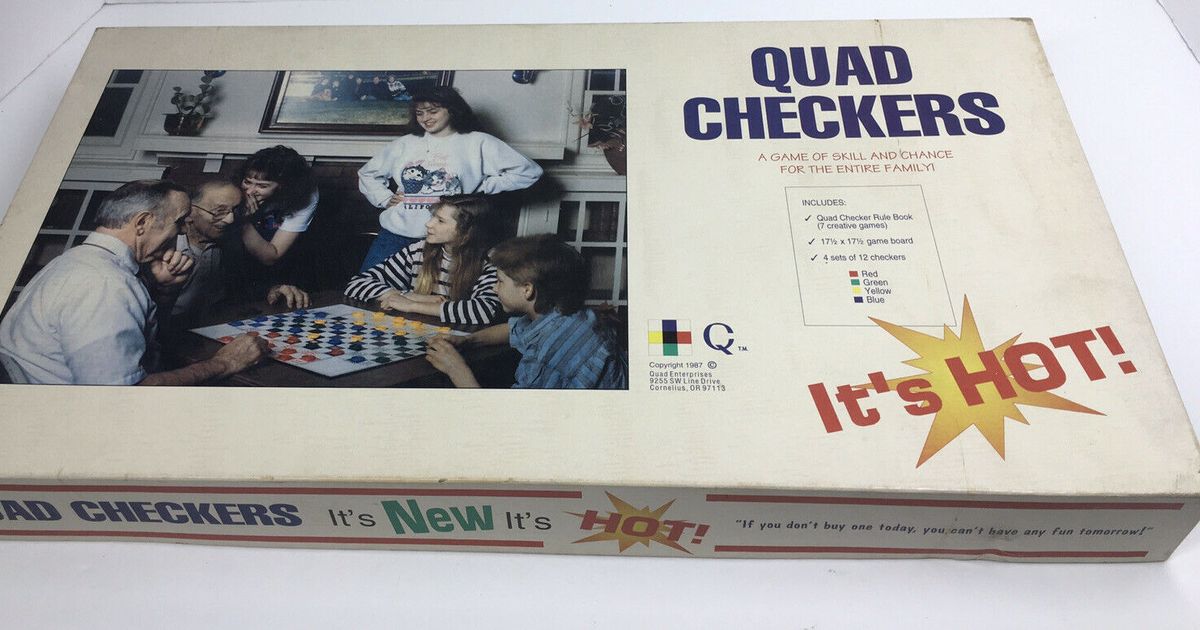 Quad Checkers | Board Game | BoardGameGeek