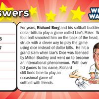 Wits & Wagers: Richard Borg Promo Card