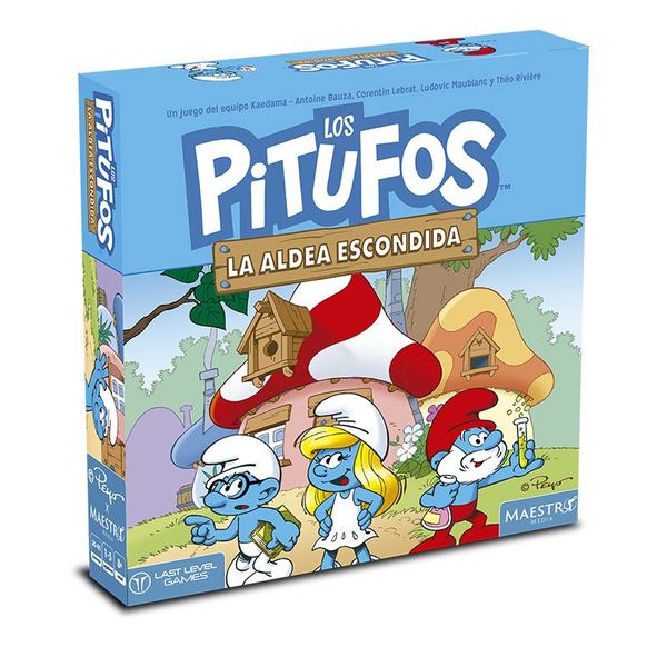 Los Pitufos: La Aldea Escondida - Spanish Edition (Front)