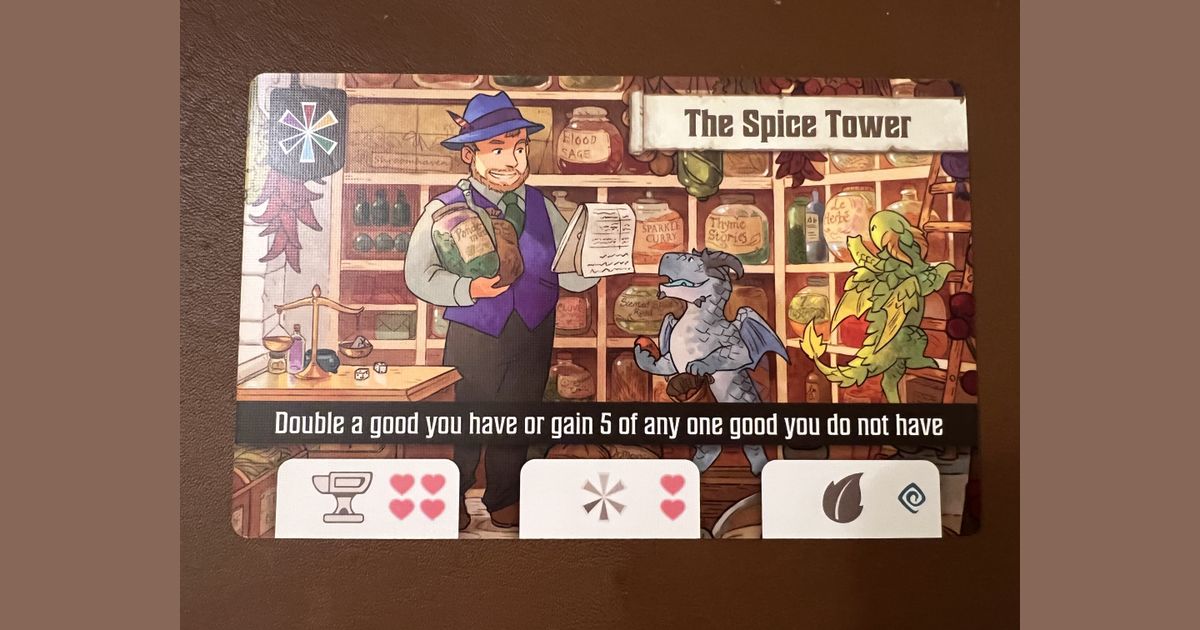 Flamecraft The Spice Tower and Flamestarter Statue Board Game