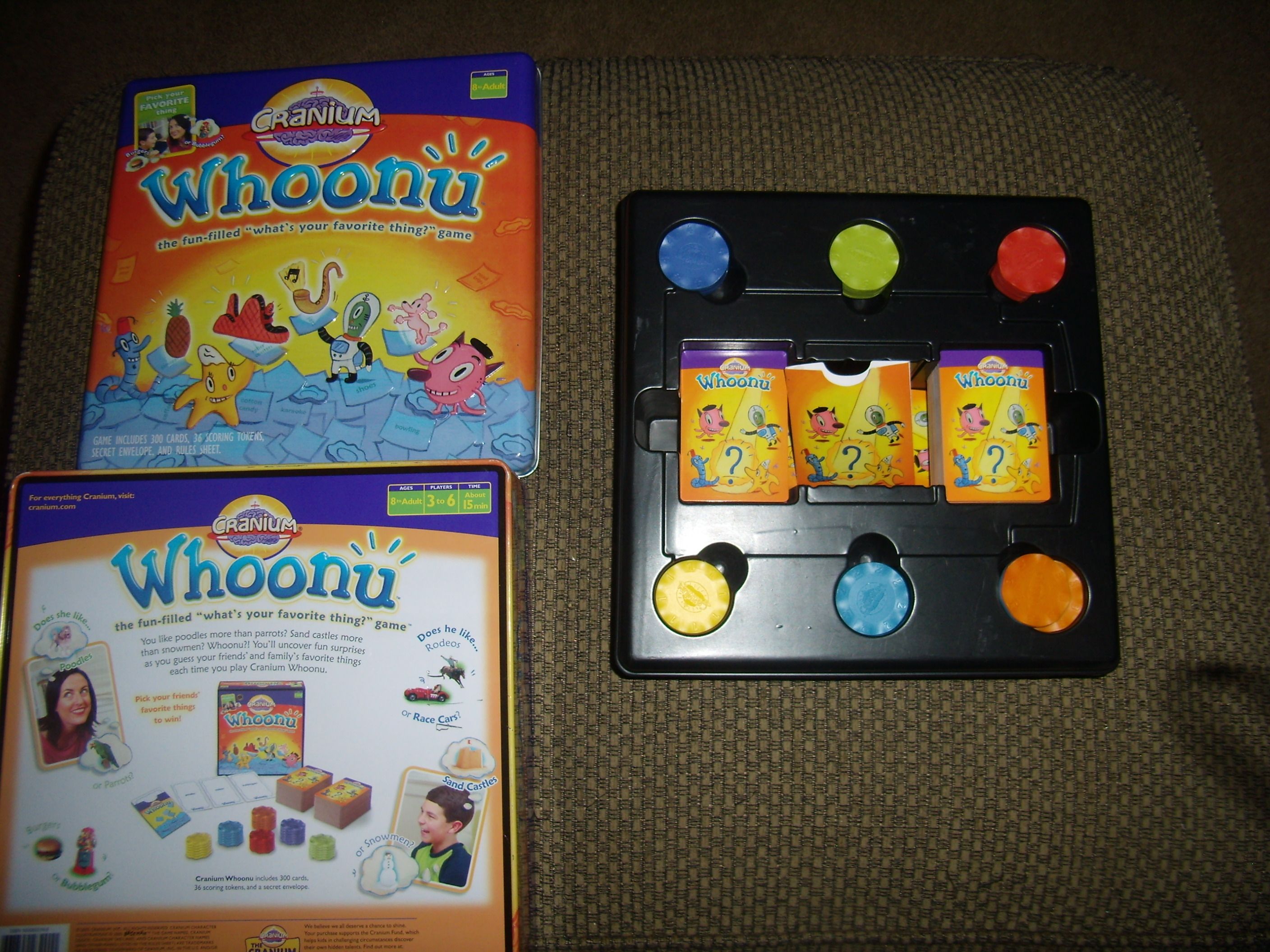Game Night Entertainment Cranium Whoonu Party Game In Tin Box - Fun ...