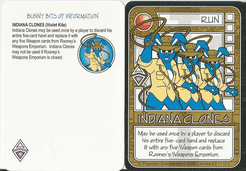 Killer Bunnies and the Quest for the Magic Carrot: Indiana Clones Promo Card