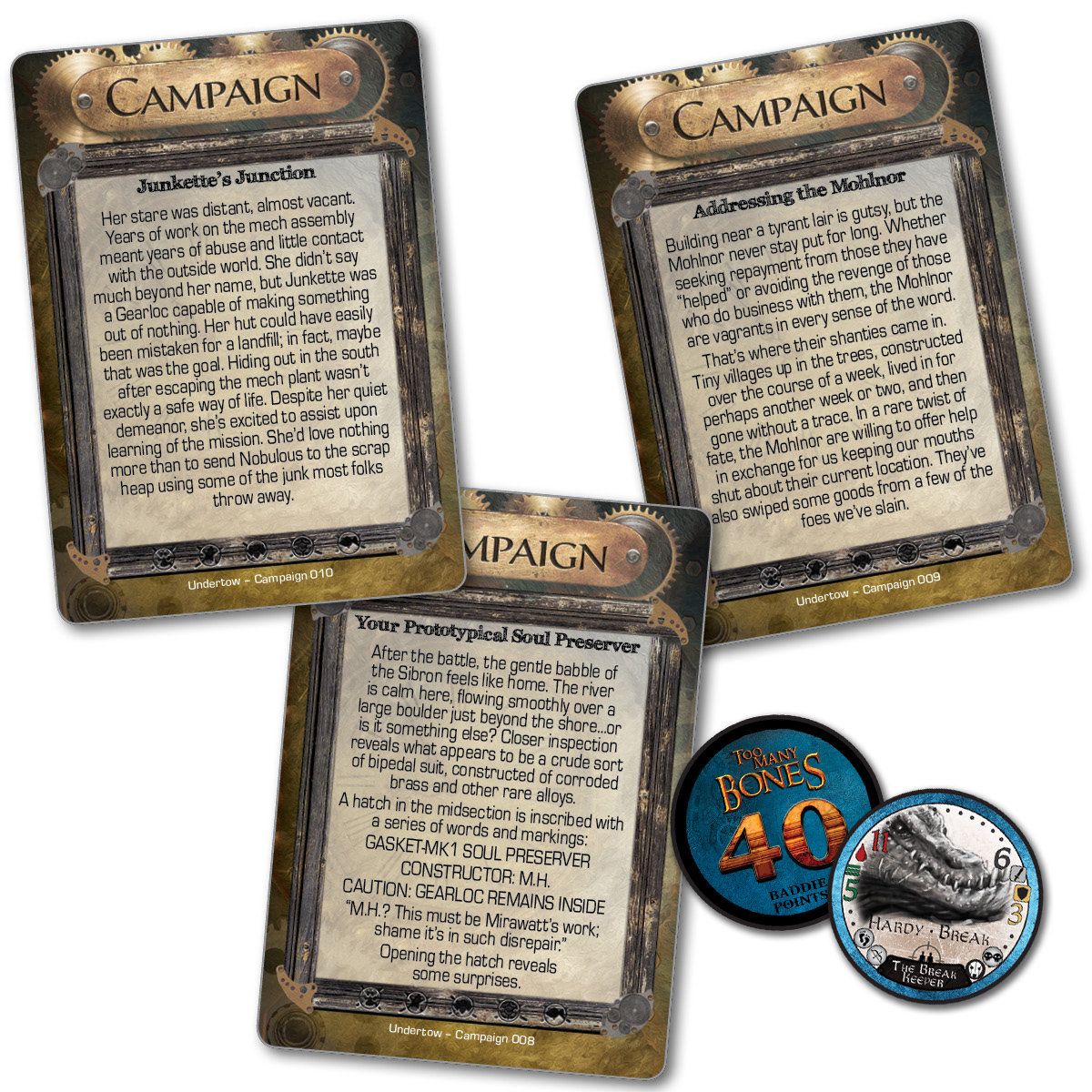 Too Many Bones: The Break Keeper and Undertow Campaign+ Card Pack box art