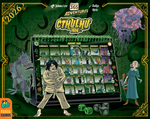 365 Adventures: Cthulhu 1926, Pandasaurus Games, 2025 — 표지(출판사 제공 이미지)