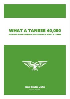 What a Tanker 40,000 (fan expansion for What a Tanker)