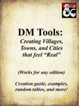 RPG Item: DM Tools: Creating Villages, Towns, and Cities that Feel "Real"