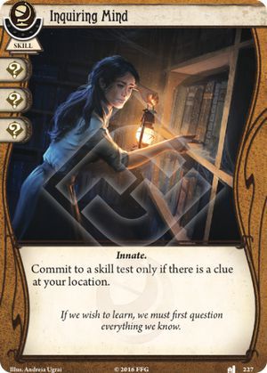 arkham horror skill cards Horror: The Card Game Carolyn Fern Investigator Deck AHLCG - Three hunches Joe
