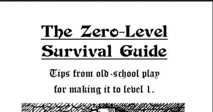 The Zero-Level Survival Guide | RPG Item | RPGGeek